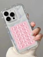 silicone suction cups, one-sided silicone mobile phone suction cup, mobile phone suction cup holder, square suction cup mobile phone holder, suction cup adhesive holder