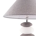 42×30 cm grey white stone effect Table Lamp Table Lamp - Image 4