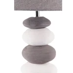 42×30 cm grey white stone effect Table Lamp Table Lamp - Image 5