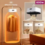 Portable Clothes Dryer, Foldable Quick Drying Compact Electric Clothes Drying Machine With Remote Control, Suitable For Small Spaces, Apartments, RVs, Dormitories - Image 2