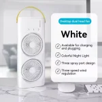 FunBlast Portable Fan – Double Ended Spray Fan, Desk Fan with Mist Spray, Travel Cooler Fan, Water Misting Fan, USB Rechargeable Mini Desktop Table Cooling Fan for Office, Mist Fan with Water Spray - Image 9