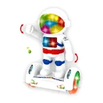 Space Astronaut Robot Toy with 3D Lights and Music, Bump & Go Action - Image 4