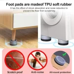 4Pcs Anti Vibration Feet Pads - Image 7