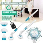 Electric Cordless Chargeable Spin Scrubber Turbo Scrub Cleaning Brush Bathroom - Image 2