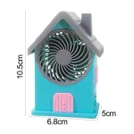 Mini House Fan House Design Rechargeable Portable Personal Desk Fan For Home, Office & Kids Use - Image 2