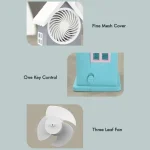 Mini House Fan House Design Rechargeable Portable Personal Desk Fan For Home, Office & Kids Use - Image 3