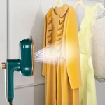HCBY Handheld Garment Steamer, 50ml, 180° Rotatable Handle, 2-in-1 Mini Steam Iron for Travel & Home, with 45.27 in Cord