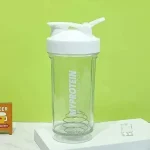 Shaker Bottle for Protein Powder 500ml Mixer Bottle with Leakproof Water Bottle Lid Secure Drink Flip Cap - Image 5