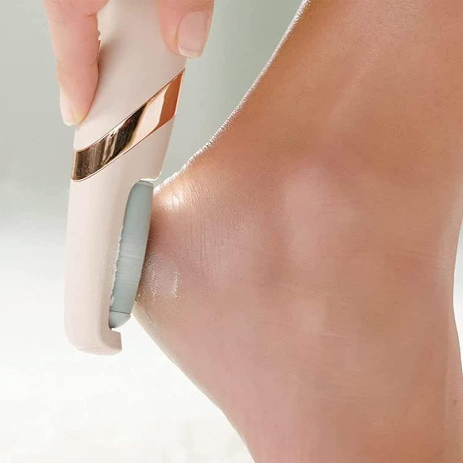 51QUVFzjeQL._AC_SL1500_ Electric Foot File - Callus Remover for Feet, Professional Pedicure Tool for Dead Skin and Calluses with 2 Different Roller Heads - Image 1