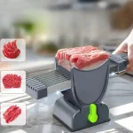 SupMaKin Fresh Meat Slicer, Thickness Adjustable 2 or 4 mm, 17 IN 1 Stainless Steel Manual Meat Cutter, Cleaver Kitchen Knife, Jerky Slicer Suit for Chicken Breast Beef Pork - Image 2