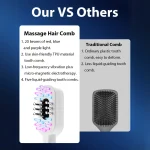 Electric Vibration Hair Growth Comb EMS Micro Current, 3 Color LED Massage - Image 6