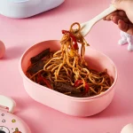 Cartoon Astronaut Lunch Box for Kids Leakproof Food Grade Microwave Safe Students Bento Food Container - Image 4