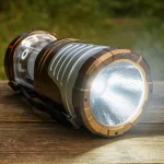 Flashlight 1W & solar camping light 12 LED & emergency power bank