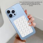 silicone suction cups, one-sided silicone mobile phone suction cup, mobile phone suction cup holder, square suction cup mobile phone holder, suction cup adhesive holder - Image 2