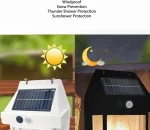 VGEBY Solar Tungsten Wall Light, Outdoor Sensor Interaction Lamp Exterior Lighting Fixtures Wall Mount IP65 Waterproof - Image 4