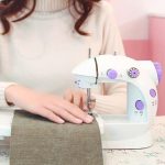 Mini Sewing Machine,Portable Sewing Machine with Dual Speed Double Thread Purple