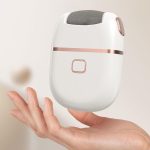 Electric Foot File & Callus Remover – Rechargeable Pedicure Tool with 2 Speeds and 3 Interchangeable Grinding Heads