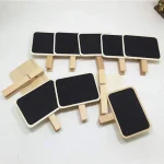 Chalkboard Clips Set of 6 Wooden Mini Blackboard - Image 8
