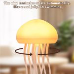 Cute Jellyfish Night Light RGB Gradient Bedside Lamp Voice Control Rechargeable - Image 5