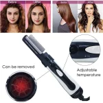 Hot Air Brush 3 in 1 Multifunctional Hot Air Brush Hair Straightener Negative Ion Hair Dryer Car Rotation Hot Air Brush Curler Multifunctional Brush for All Hair Types with Anti-scalding Function - Image 8