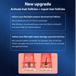 Electric Vibration Hair Growth Comb EMS Micro Current, 3 Color LED Massage - Image 7