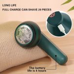 Portable Electric Lint Trimmer, USB Hair Carpets Fuzz Clothes Shaver Clothes Household Portable Hairball Trimmer Electric Rechargeable Lint Remover - Image 3