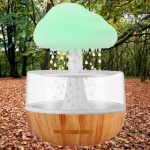 Rain Cloud Air Humidifier Mushroom Waterfall Lamp Water Drip Cloud Diffuser Cute Humidifier Night Light Aromatherapy Essential Oil Diffuse - Image 5