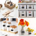 Chalkboard Labels, Fashion clubs Reusable Blackboard Stickers for the Kitchen, Pantry, Mason Jars, Wine Glasses 36PCS - Image 6