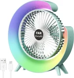 Personal Mini Fan Cooler with LED Light - Image 4
