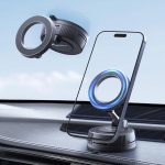 360° Adjustable Magnetic Vacuum Suction Cup Car Phone Holder Mount for MagSafe