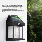 VGEBY Solar Tungsten Wall Light, Outdoor Sensor Interaction Lamp Exterior Lighting Fixtures Wall Mount IP65 Waterproof - Image 6