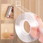 Double Sided Adhesive Tape 2cm x 2m Multi-Function Removable Traceless Adhesive Tape Indoor Outdoor Adhesive Gel