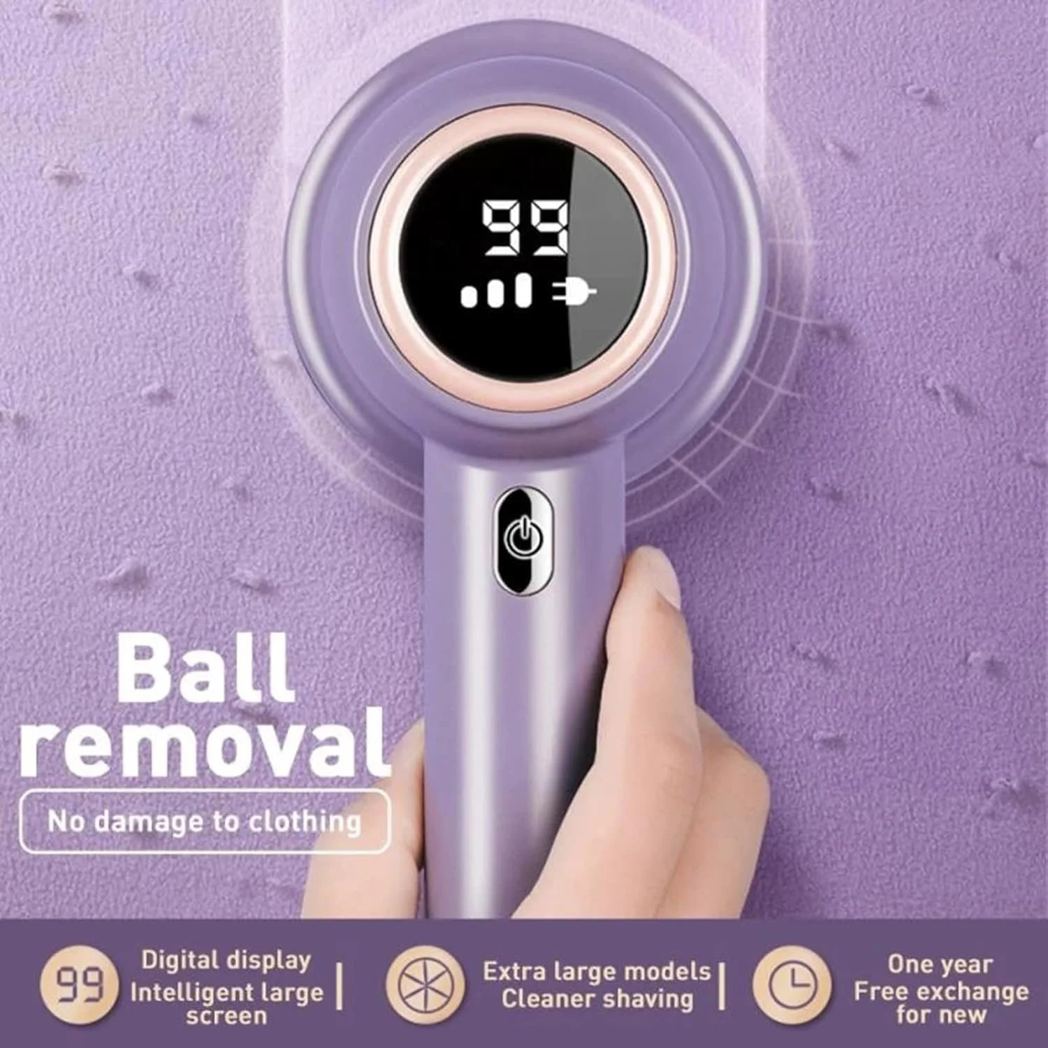 71dv9qhnhL._AC_SL1500_ Lint Remover Lint Remove for Clothing Electric Sweater Fabric Balls Shaver Pellet Fluff Fuzz Remover - Image 1