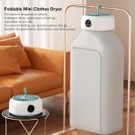 Portable Clothes Dryer, Foldable Quick Drying Compact Electric Clothes Drying Machine With Remote Control, Suitable For Small Spaces, Apartments, RVs, Dormitories - Image 3