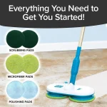 Self-Propelling Hardwood and Tile Floor Cleaner with Dual Spinning Mop Heads - Image 3