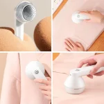 Electric Fabric Shaver, Rechargeable Fabric Shaver Lint Remover with 6- Blad ES, Sweater Shaver for Removing Fabric Fleece Clothes Bedding Furniture - Image 5