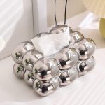 Bubble Ball Ceramic Tissue Box Cover Car Table Napkin Holders Luxury Tissue Box - Image 4