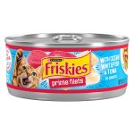 Purina Friskies Prime Filets With Ocean Whitefish and Tuna in Sauce High Protein Wet Cat Food - (Pack of 24) 5.5 oz. Cans - Image 2