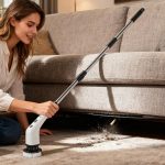 Electric Spin Scrubber, New Cordless Cleaning Brush with 7 Replaceable Brush Heads and Adjustable Extension Handle, Power Shower Scrubber for Bathroom, Floor, Glass and Home Cleaning
