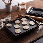 Rectangle Cake Pan Flat Skillet Baking Tray for Toaster Oven Small Roasting Cookie Molds and Bakery Use - Image 3