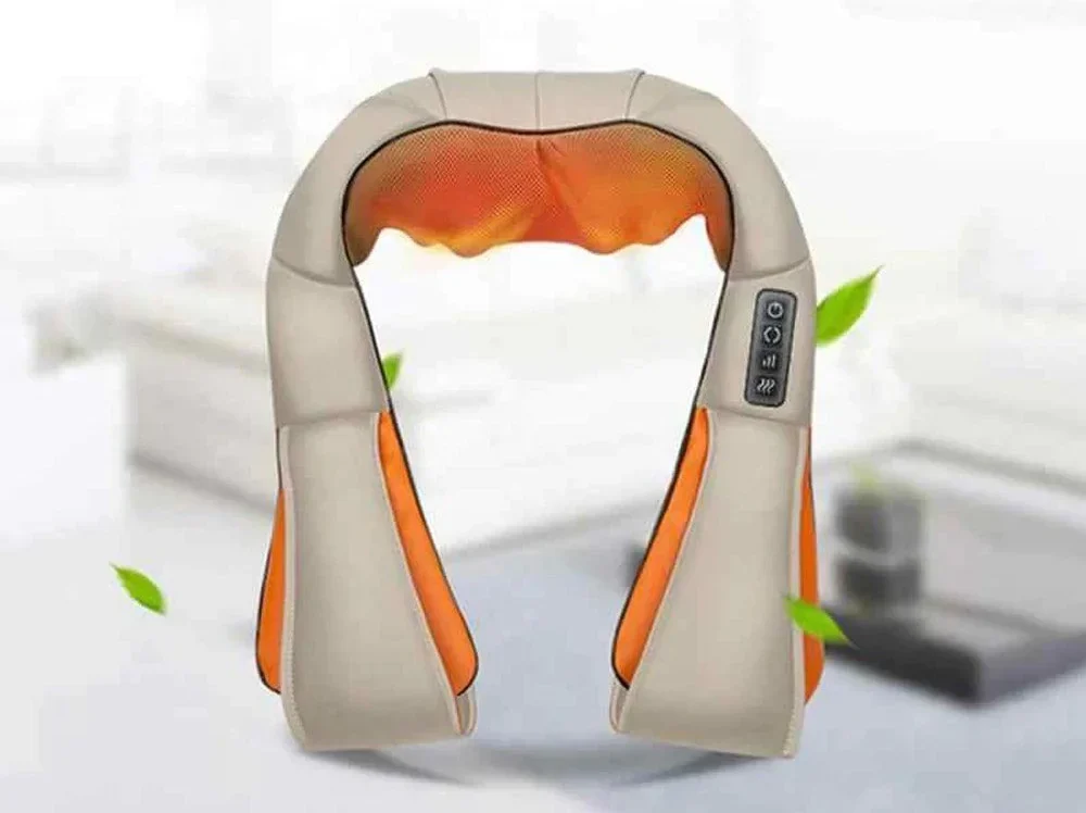 Electrical4DshawlElectricShiatsuneckShoulderMassagerBackNeckmassagerofneckkneadingInfraredCarHomeUseMachine-1 Electrical 4D shawl Electric Shiatsu neck Shoulder Massager Back Neck massager - Image 1