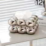 Bubble Ball Ceramic Tissue Box Cover Car Table Napkin Holders Luxury Tissue Box