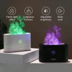 Aromatherapy Flame Light Quiet Mist Humidifiers Aroma Air Diffusers with Auto Shut-Off Protection Mini Flame Light Humidifier Atomization Auto Shut Off - Image 10