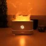Aromatherapy Flame Light Quiet Mist Humidifiers Aroma Air Diffusers with Auto Shut-Off Protection Mini Flame Light Humidifier Atomization Auto Shut Off - Image 5