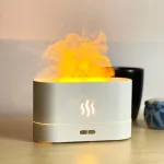 Aromatherapy Flame Light Quiet Mist Humidifiers Aroma Air Diffusers with Auto Shut-Off Protection Mini Flame Light Humidifier Atomization Auto Shut Off - Image 6