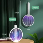 3 In 1 Foldable Electric Mosquito Killer Fly Swatter Trap Usb Rechargeable - Image 9