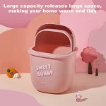 Adorable Mini Rabbit Trash Can for Home Office Desk - Image 2