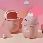 Adorable Mini Rabbit Trash Can for Home Office Desk - Image 3