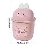 Adorable Mini Rabbit Trash Can for Home Office Desk - Image 4