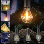 3 Modes LED Camping Light USB Rechargeable Lantern Waterproof Outdoor Flashlight Tent Light with Hook Portable Handheld Lamp - Image 3